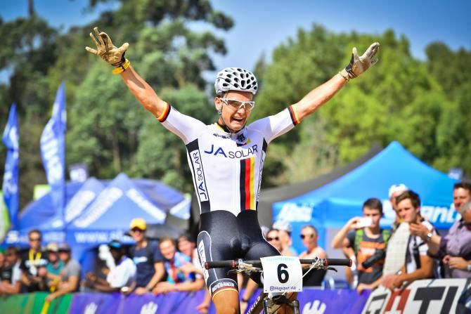 Germany's Lukas Baum stood out head and shoulders above the rest in the Junior Men's Cross Country event