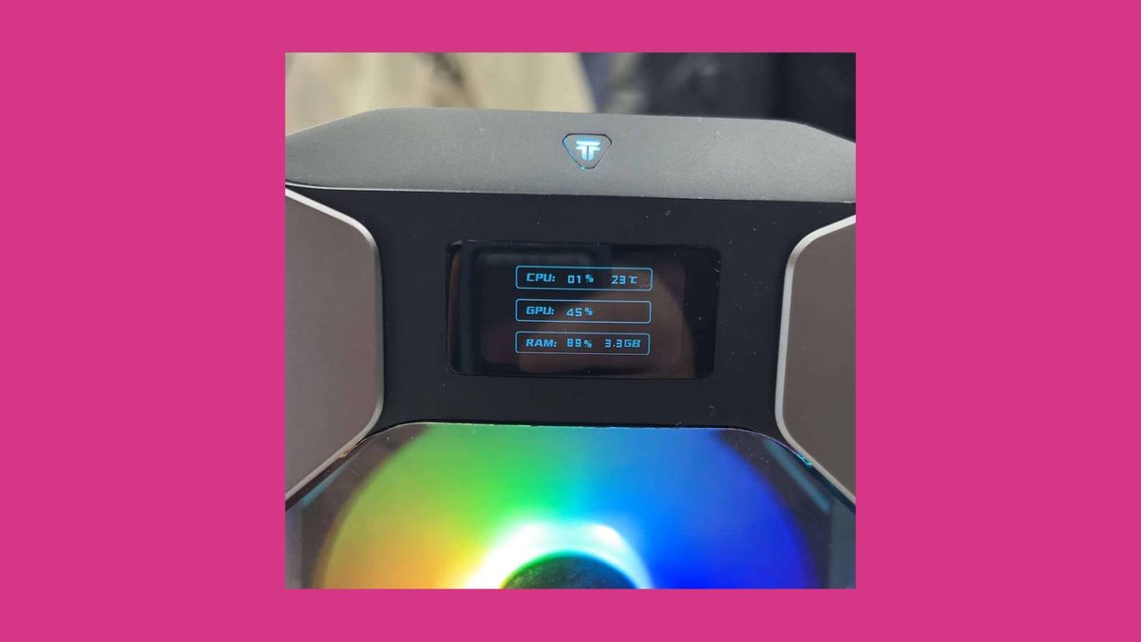 a mini PC displayed on a table