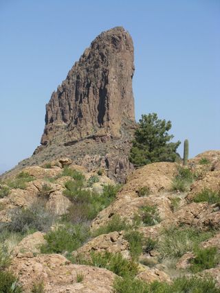 volcanic monolith, weaver's needle