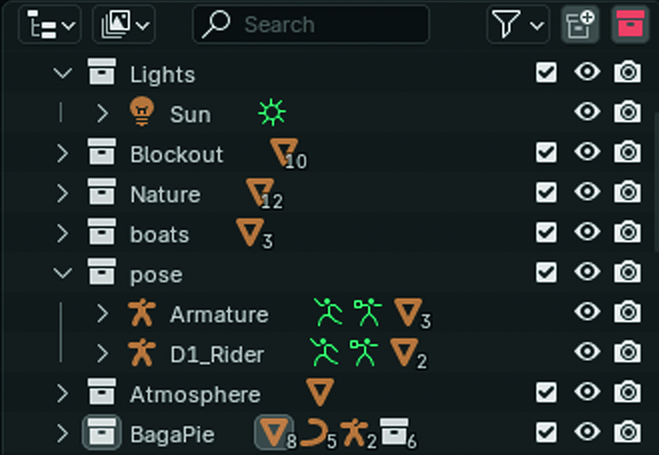 Images from a tutorial on how to use 3D models for 2D concept art