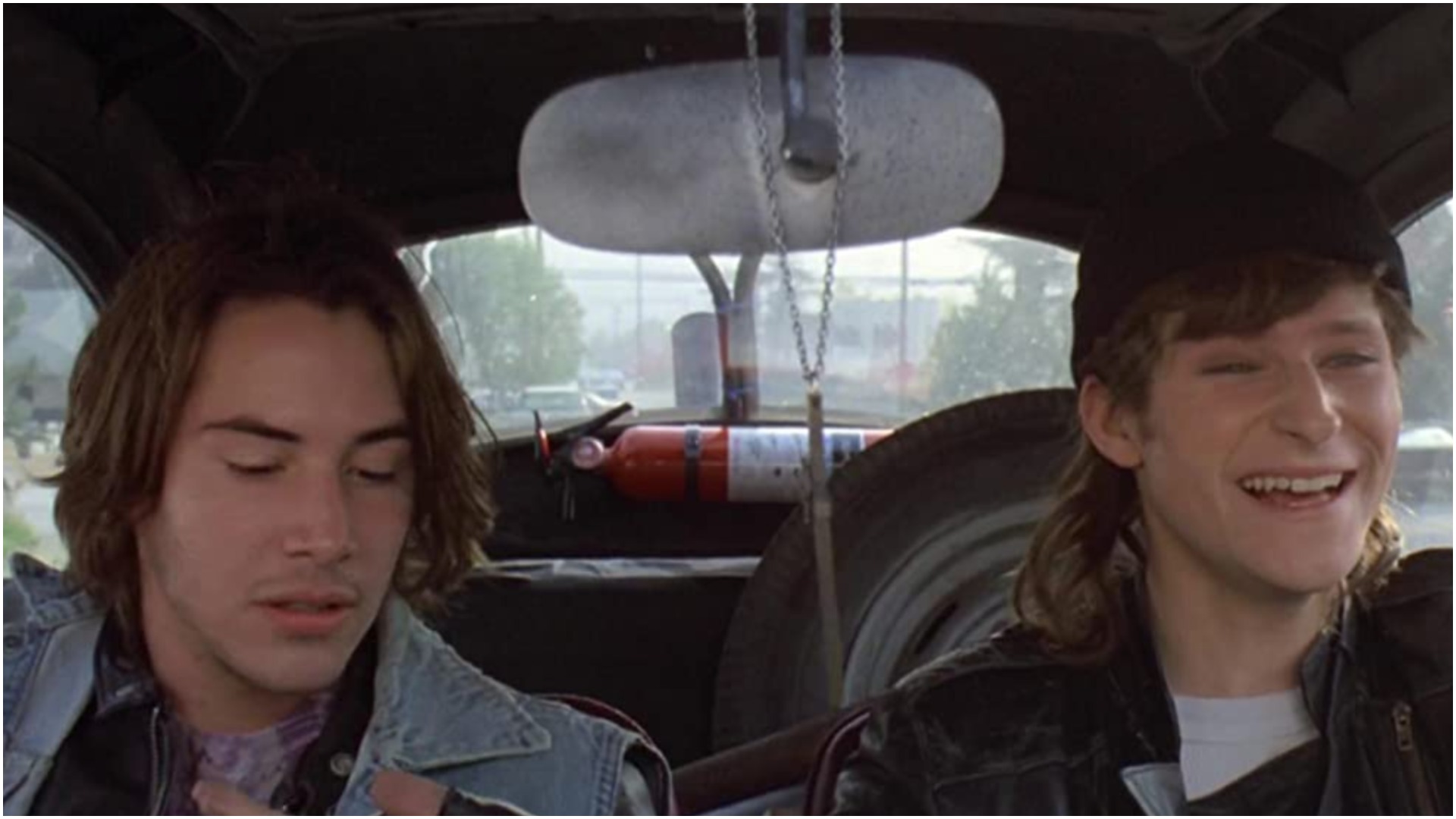 Keanu Reeves and Crispin Glover in River's Edge