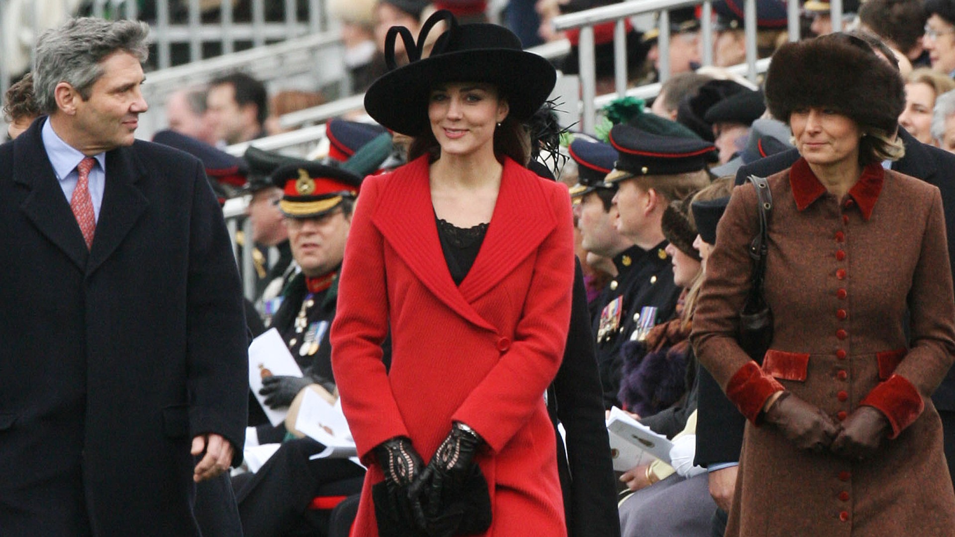 Kate Middleton, Carole and Michael Middleton at the Sovereign's Parade