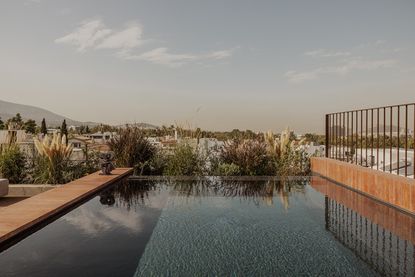 a dreamy Athens penthouse by block722, with natural materials, neutral colours