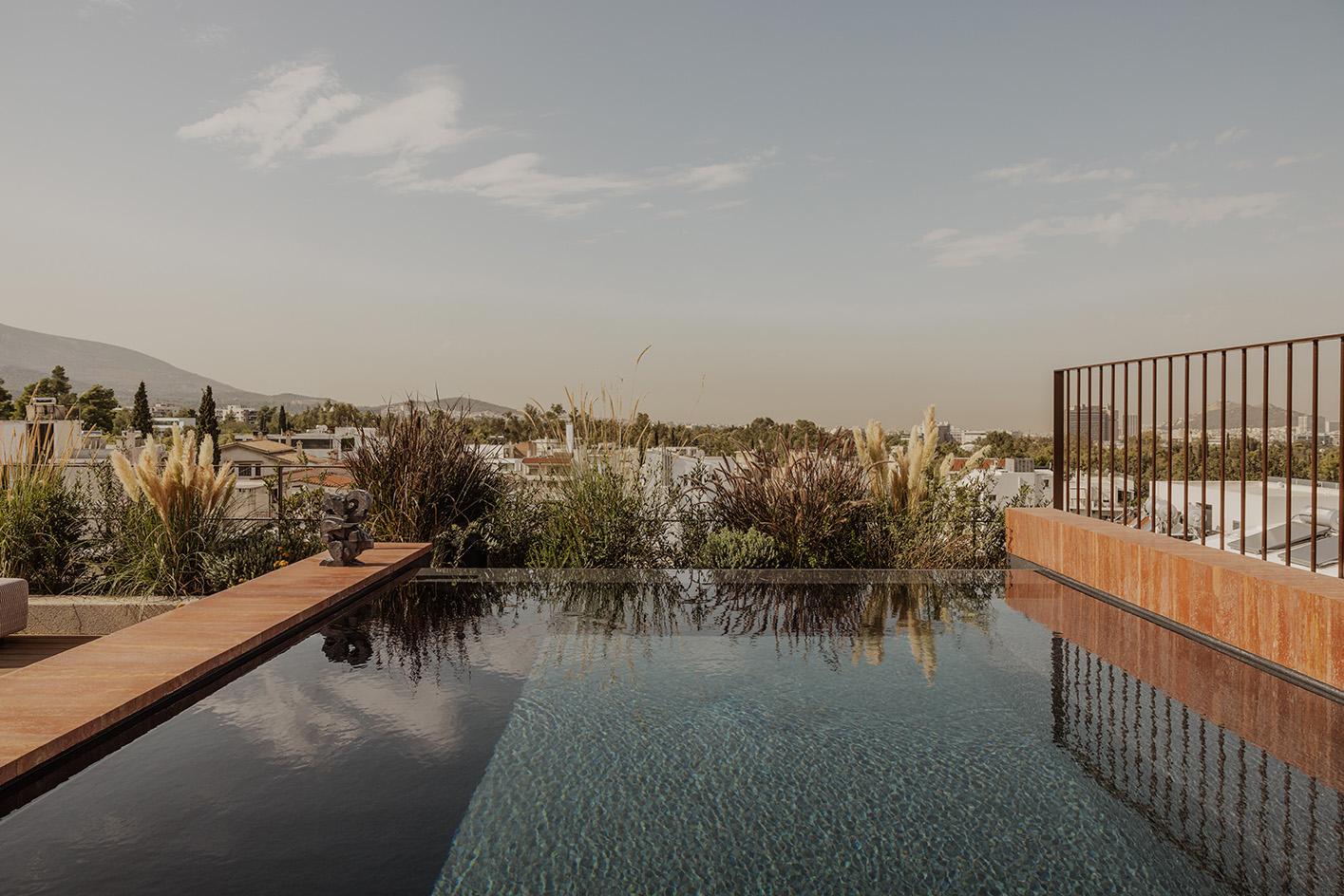 a dreamy Athens penthouse by block722, with natural materials, neutral colours