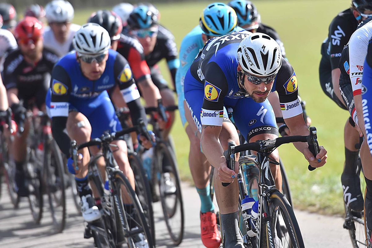 Tom Boonen (Etixx-Quickstep) in the lead group