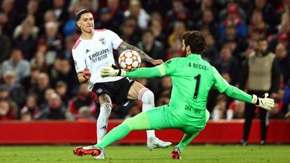 Darwin Nunez scored against Liverpool in both legs of the Champions League quarter-final