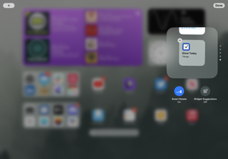 Screenshot of the Shortcut Suggestions widget at the bottom of a stack.