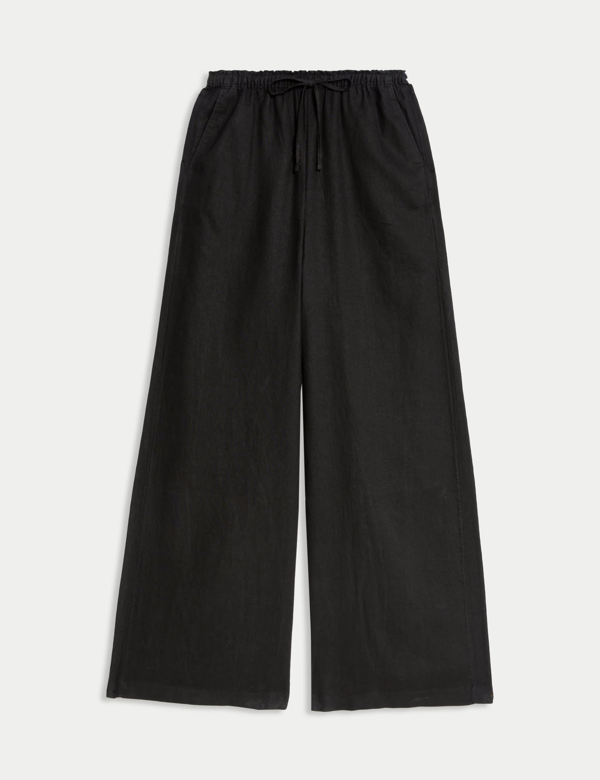 Pure Linen Palazzo Trousers