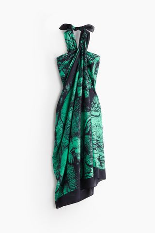 H&M x The White Lotus, Patterned Cotton Scarf