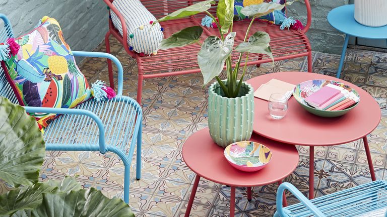 colourful outdoor furniture