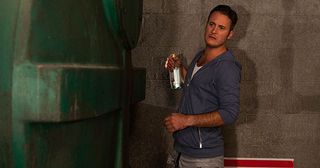 Luke Morgan lets his past affect his first day of teaching and reaches for the bottle. Darren catches him about to have a drink when the explosion happens in Hollyoaks.