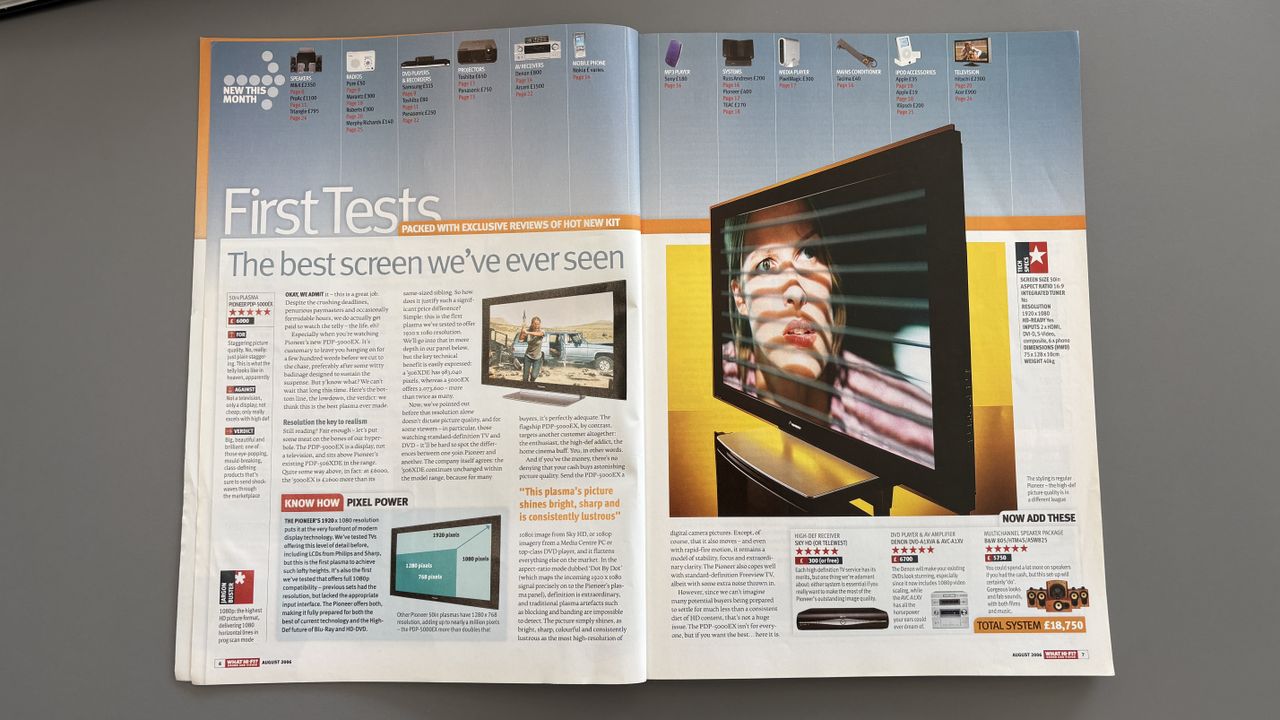 Pioneer PDP-5000EX review in August 2006 issue of What Hi-Fi?
