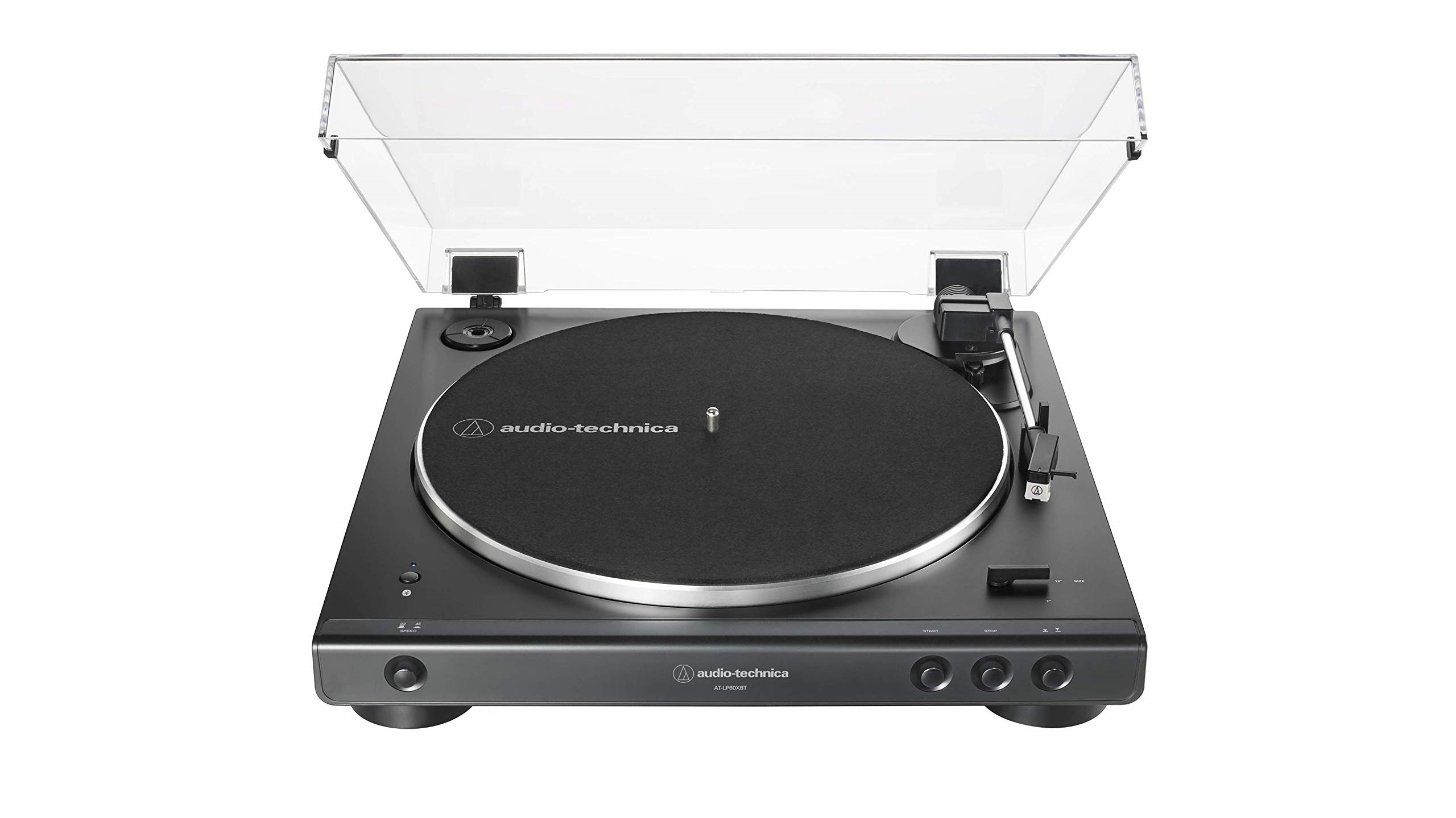 Audio-Technica AT-LP60XBT turntable on white background