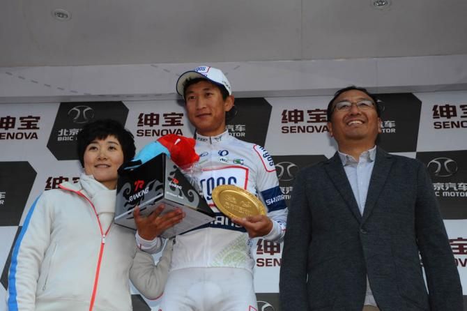 Ji Cheng (Argos-Shimano) won the best Chinese rider award