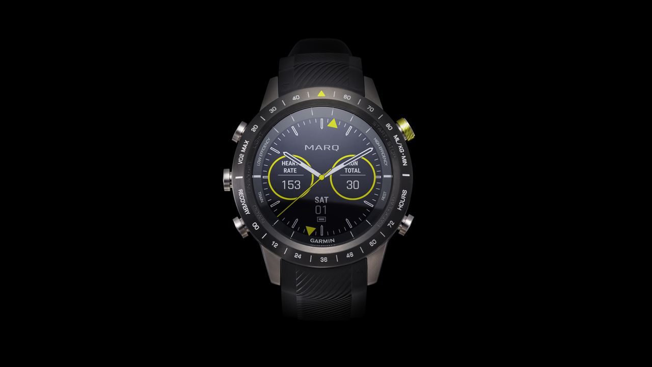 The bezel proudly presents what matters most to athletes, such as V02 max and recovery time, all visible at a glance to the wrist. Additionally, the Athlete includes advanced running dynamics to further track workout stats, measure progress and fine-tune form. With sensors for various biometrics, athletes can gain additional insights as to their body&rsquo;s performance. MARQ Athletes provides the perfect toolset for any competition and fashions a winning attitude every day.