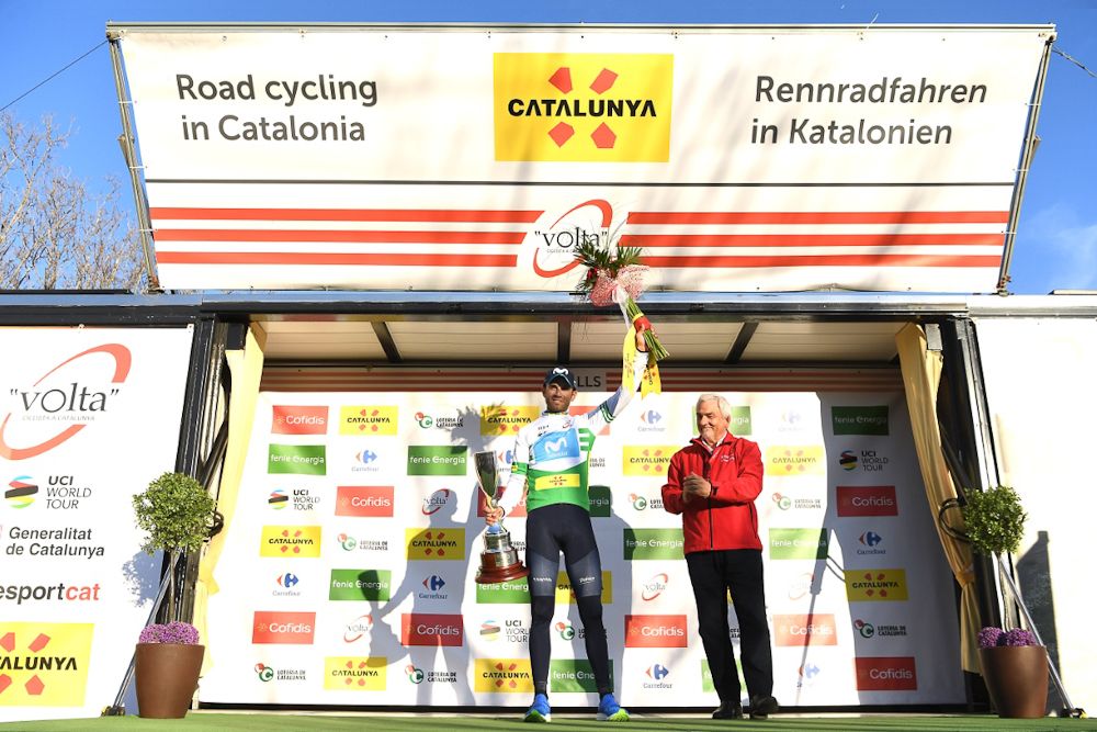 Alejandro Valverde on the Volta a Catalunya podium