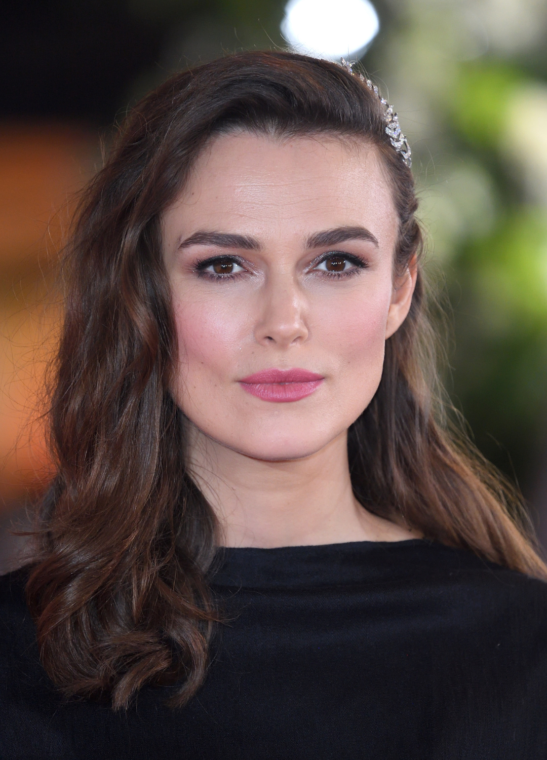Keira Knightley attends "The Aftermath" World Premiere held at The Picturehouse Central on February 18, 2019 in London, England