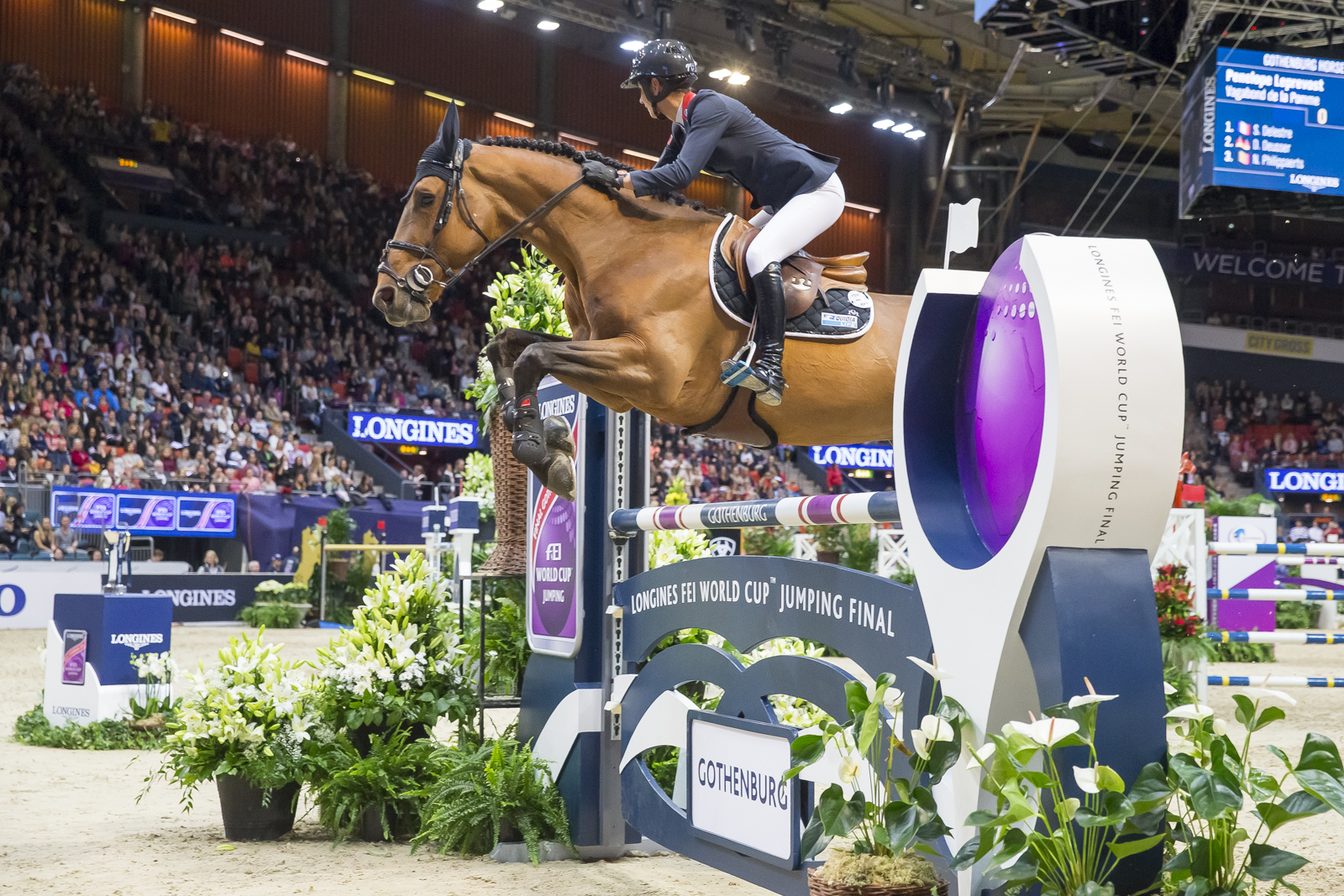 Penelope Leprevost on Vagabond De La Pomme. Image credit Claes Jakobsson/Gothenburg Horse Show