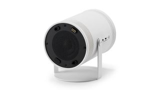 Samsung Freestyle projector on white background