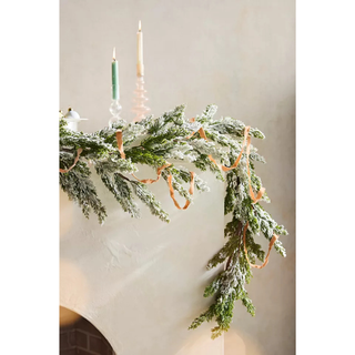 Faux Snowy Pine Garland, 72