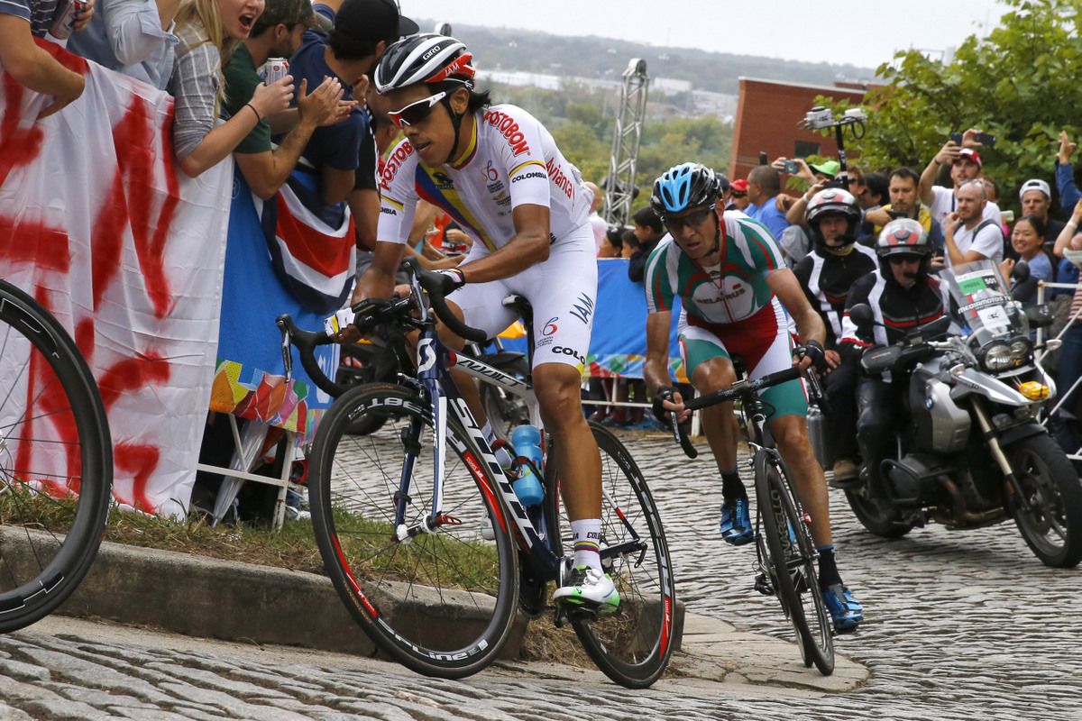 Jarlinson Pantano (Colombia) rode an aggressive race