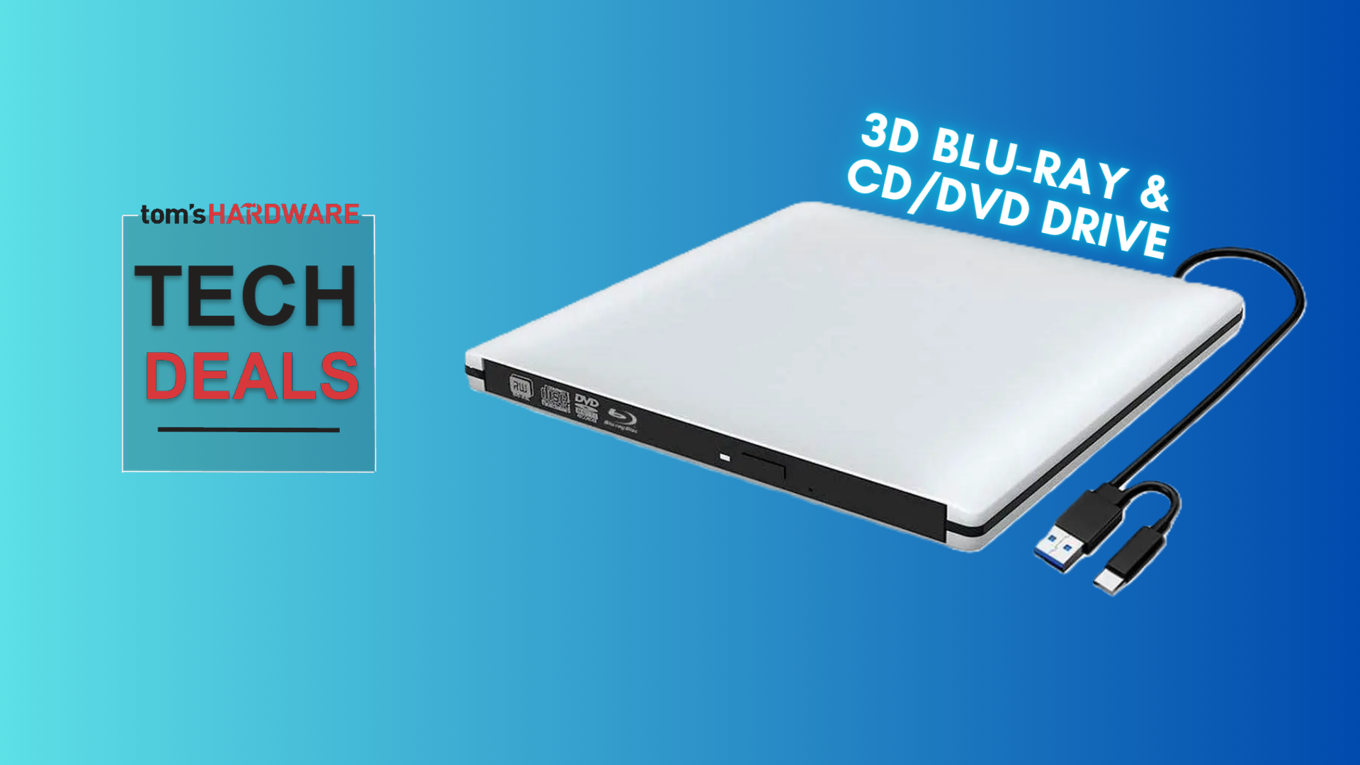 TROPRO External 3D Blu-ray &amp; CD/DVD Drive on sale at Newegg
