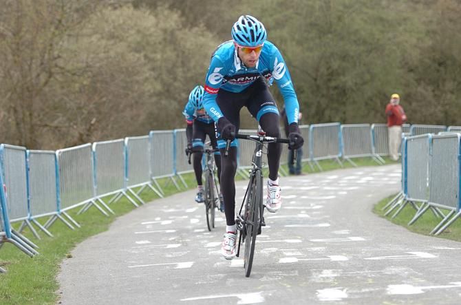 Ryder Hesjedal looking strong on La Redoute