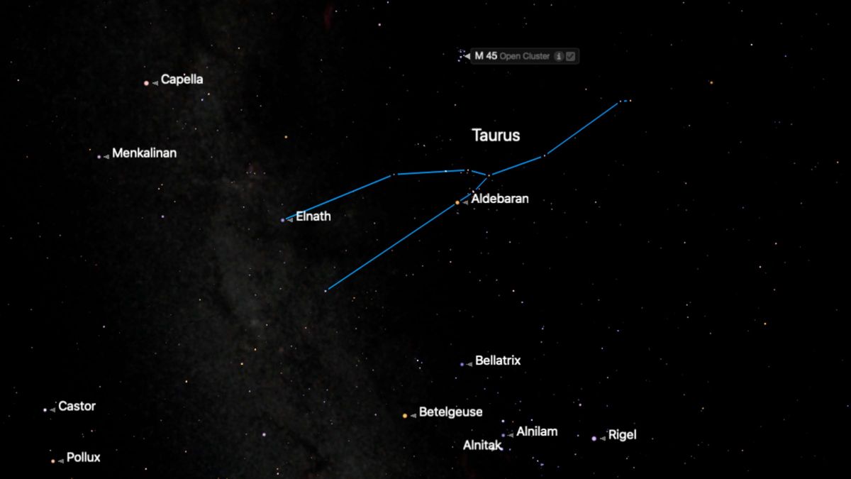 constellation on Starry Night software