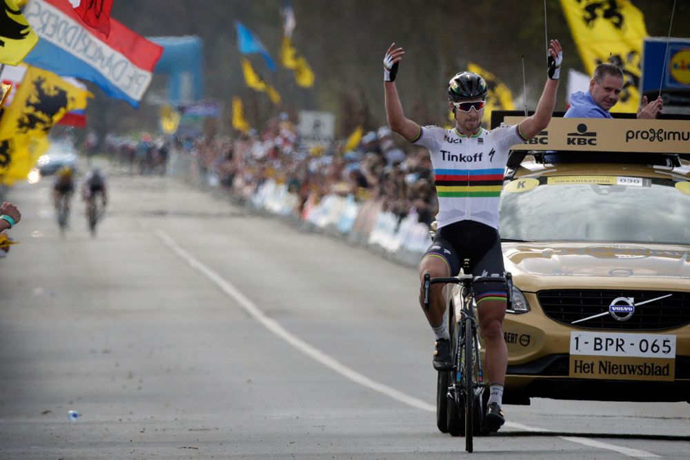 Peter Sagan (Tinkoff) wins the 2016 Tour of Flanders