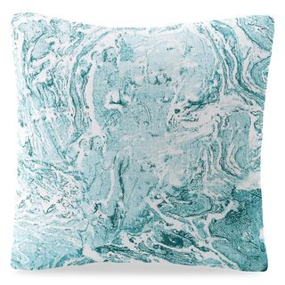 A blue marble pillow case
