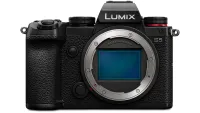 Panasonic Lumix S5 front view showing open lens mount and full-frame sensor