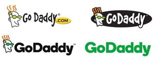 Old Go Daddy logos
