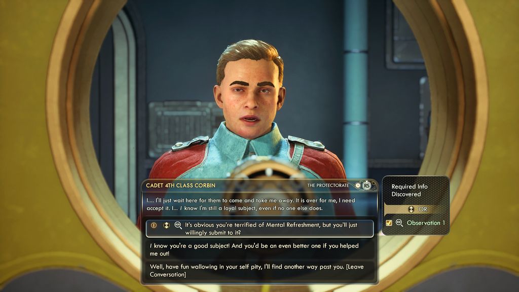 Screenshot of The Outer Worlds 2 preview running on Xbox Series X.