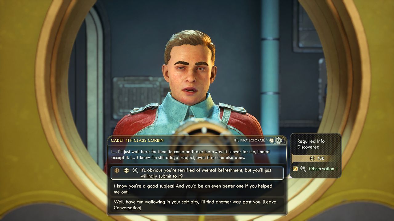 Screenshot of The Outer Worlds 2 preview running on Xbox Series X.
