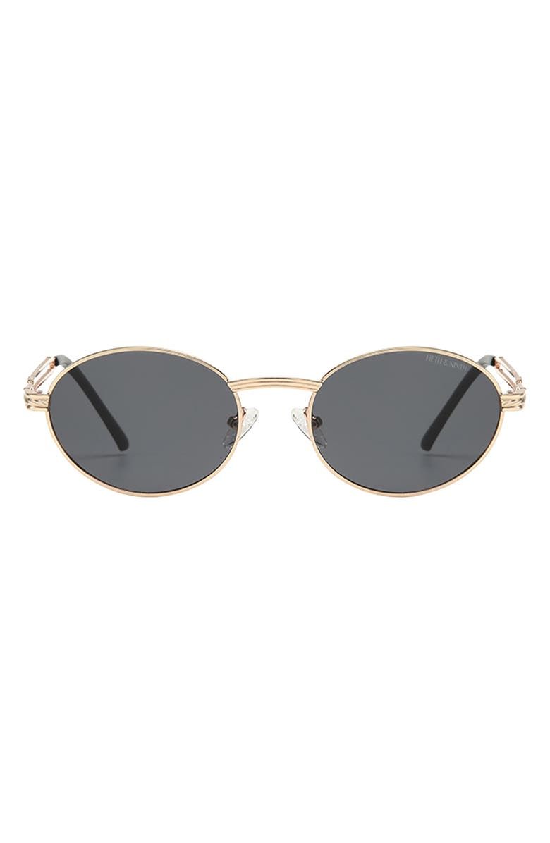 Blake 52mm Polarized Oval Sunglasses