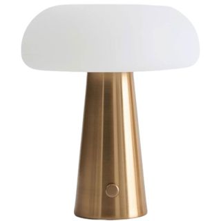 portable brass table lamp