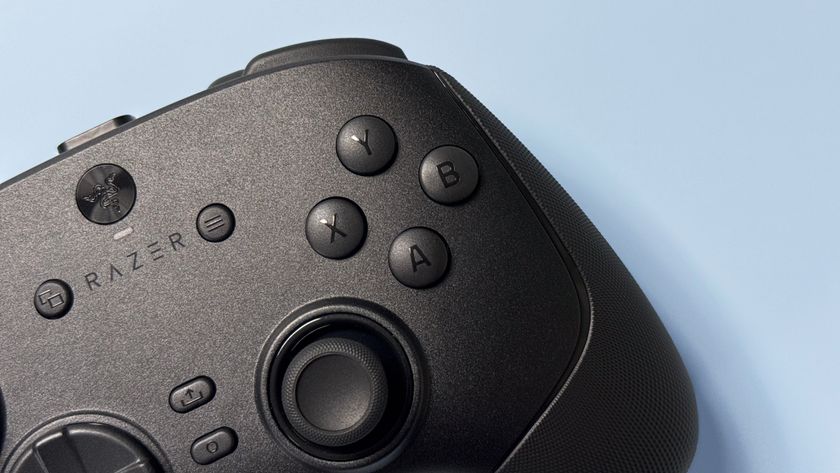 Razer Wolverine V3 Pro 8K Pro controller on a light blue background