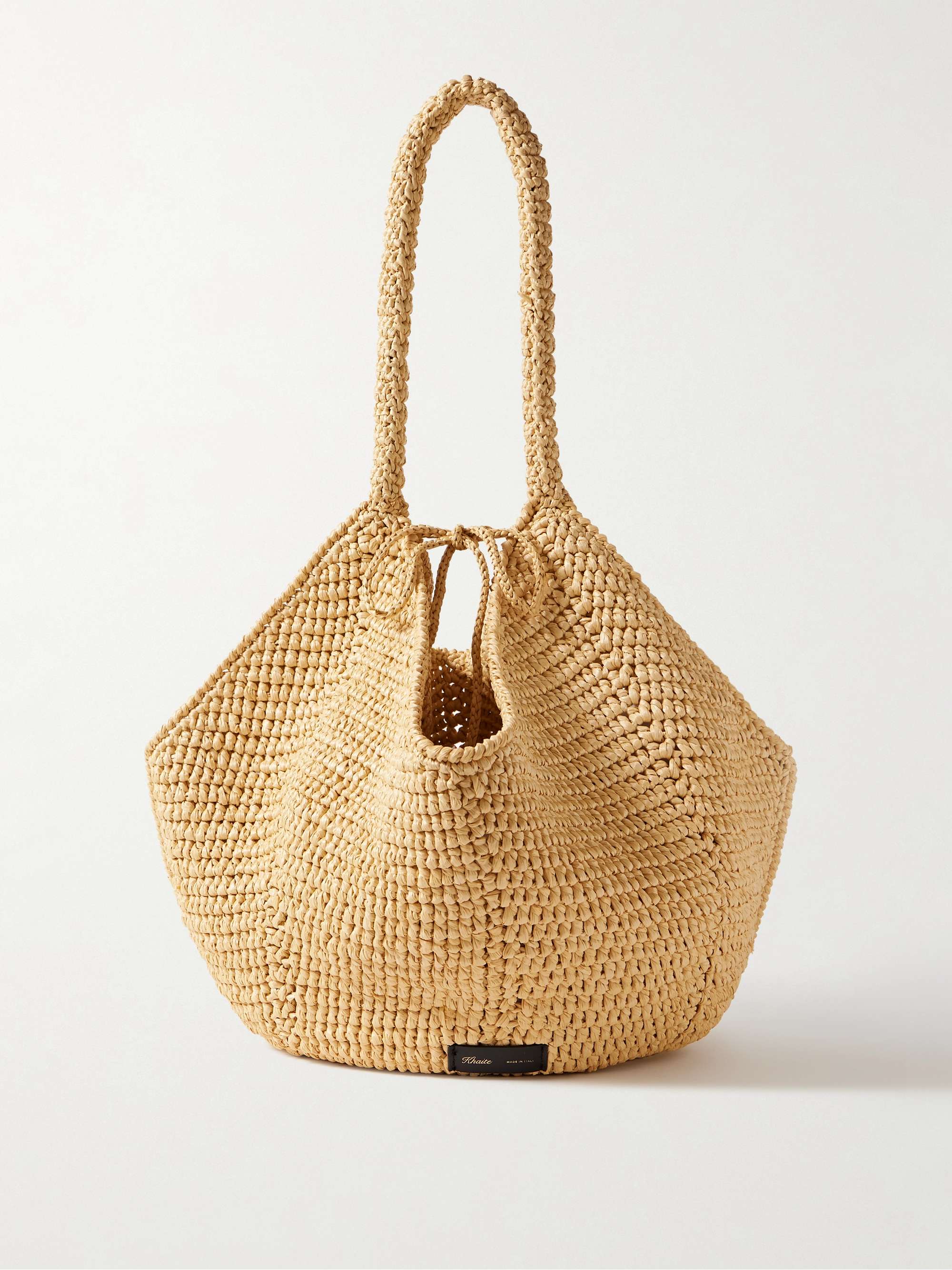 Lotus Medium Raffia Tote