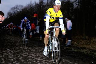 Sean Kelly tackling the Arenberg in 1984: Photo: Graham Watson