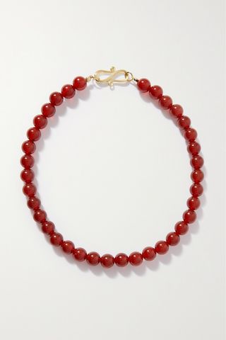 The Rose Gold-Plated Carnelian Necklace