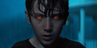 Bradon's eyes glowing in Brightburn