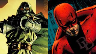 Marvel Comics artwork of Doctor Doom and Daredevil