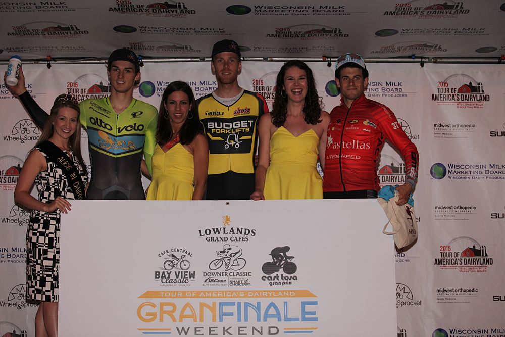 The overall sprint winners