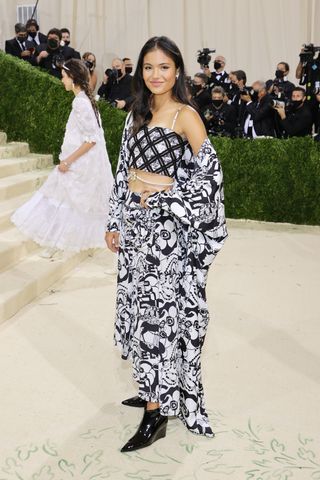 Emma Raducanu looked incredible as she arrived at The 2021 Met Gala, wearing Chanel