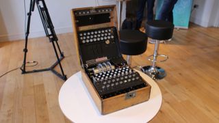 A genuine three-rotor Enigma machine