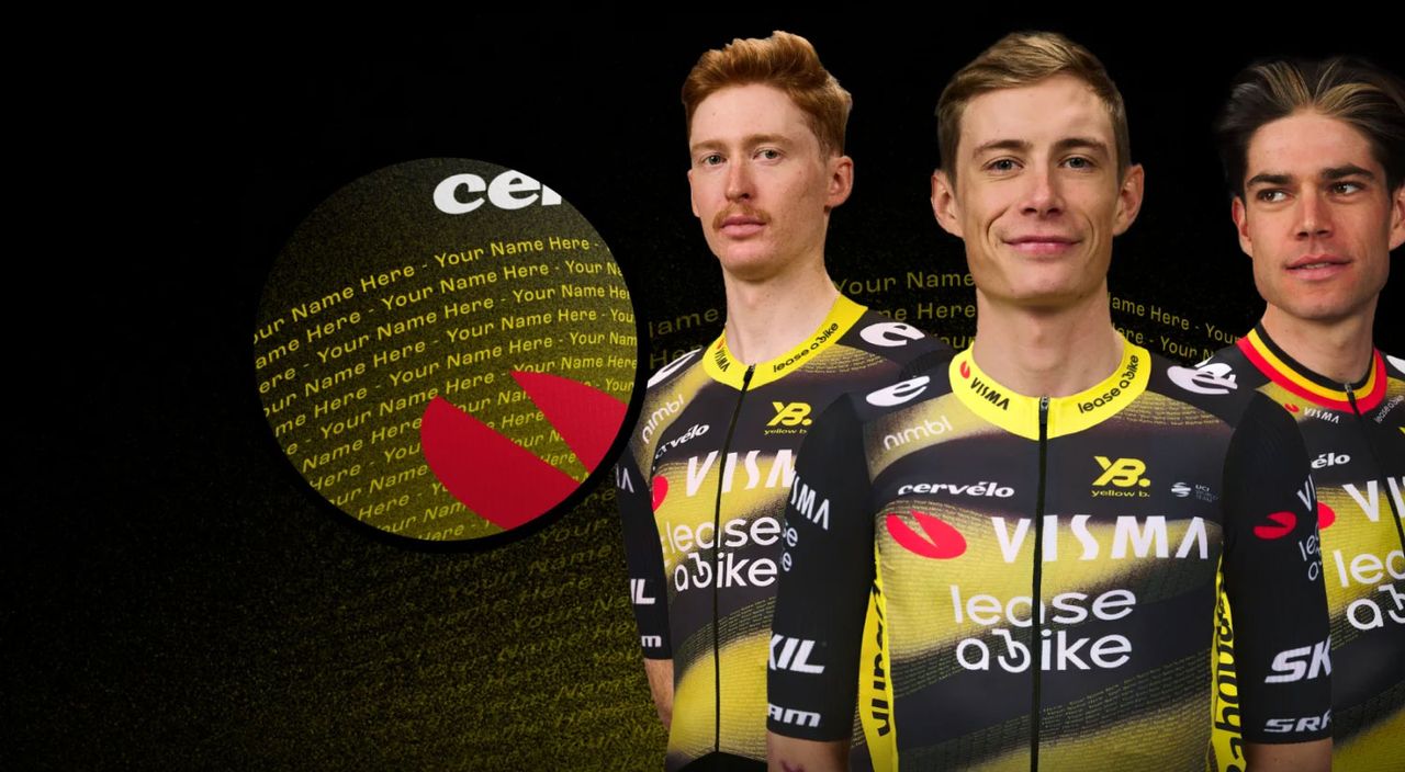 Visma-Lease A Bike 2025 Tour de France jersey unveil &ndash; 'The Swarm'