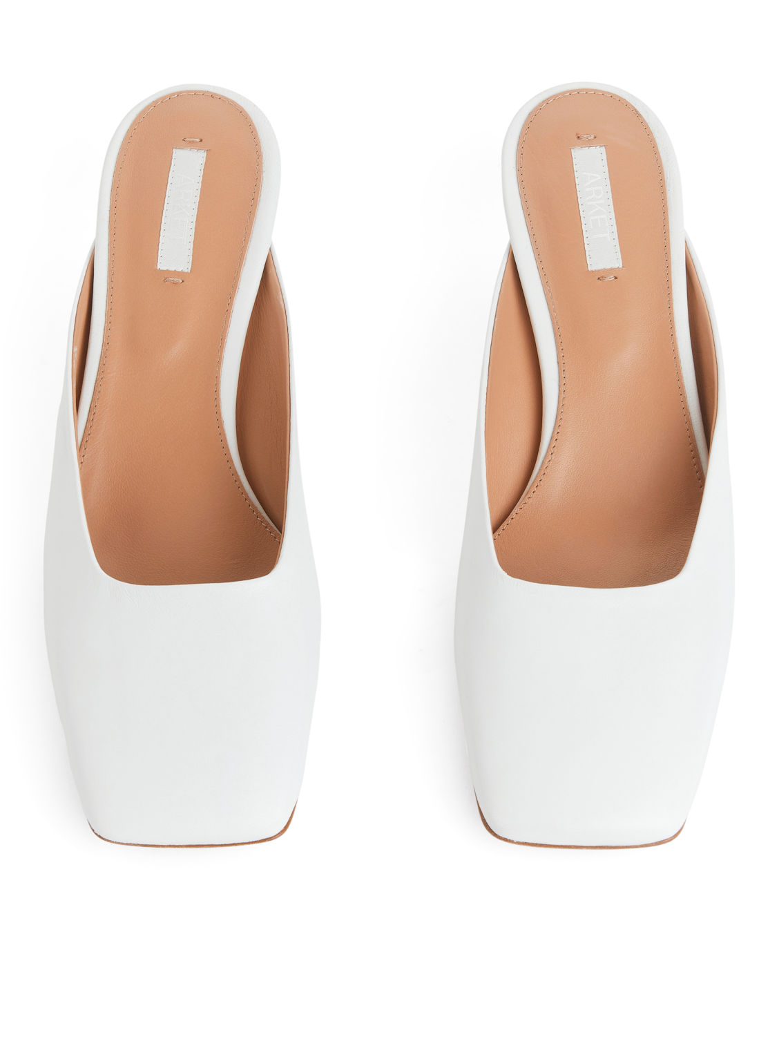 Leather Mules - White - Arket Gb