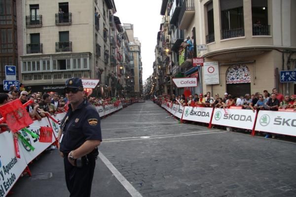 The streets were closed around Pamplona but the crowds turned out in their thousands