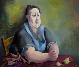 Portrait with Pears by Michael Ayrton