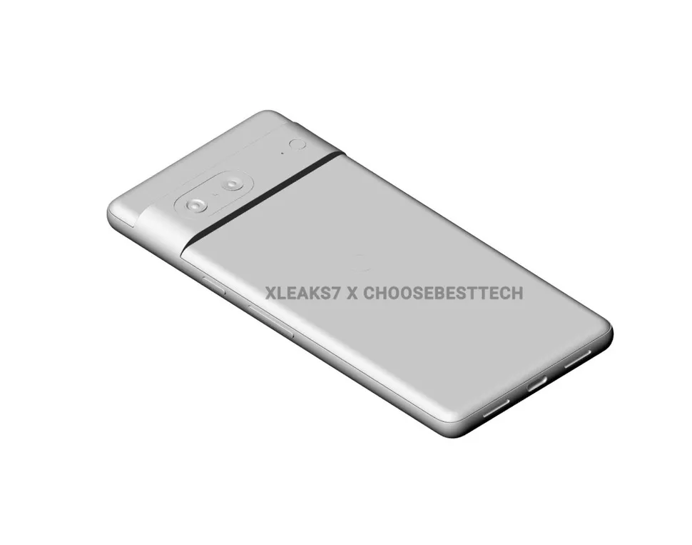 Uma suposta renderização do Pixel 7a